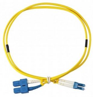1M LC-SC Duplex Corning SMF-28 Ultra Single Mode, 1.6 Jacket Patch Cable