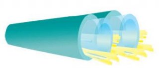 2.00mm Furcation Tube - Aqua Color - Accepts 250µm Tight Buffer Fiber