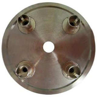 4 Position ST Connector Hand Polish Puck - Stainless Steel