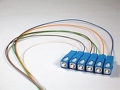 9/125/900µm Single Mode SC/UPC Color Coded Pigtail, 3 Meters (6 pcs/pack)