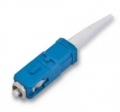 Corning SC Heat-Cure Connector, Single-mode, 3mm Boot, 125.5µm ID, Blue Color