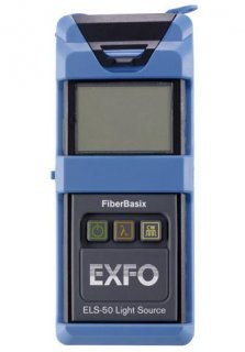 EXFO ELS-50 Dual Multimode 850/1300nm Light Source with Rubber Boot, FC Adapter