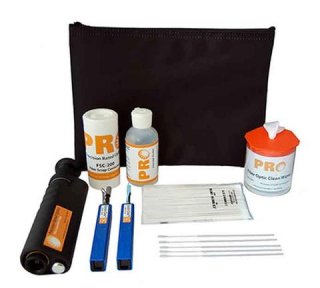 Fiber Optic Cleaning Kit w/ x400 Scope