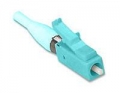 LC Simplex, 50µm OM3 10G MM, for 3mm Jacketed Fiber, Aqua Boot - Leviton Fast-Cure Connector