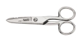 Scissors - 5 in. with serrated lower blade and stripping notches in upper blade for 19- and 23-gauge