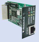 10/100 Ethernet bridge module for TTU01 T1 acces unit