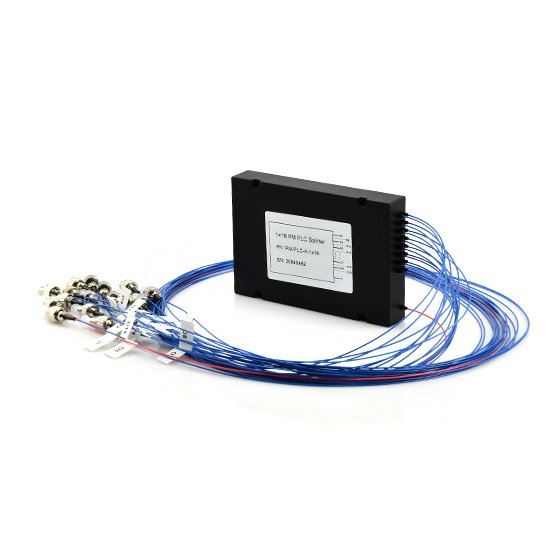 1x8 Fiber Polarization Maintaining(PM) PLC Splitter Slow Axis with Plastic ABS Box Package