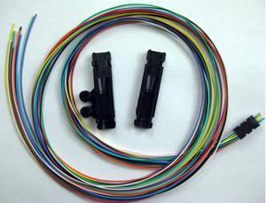 4 Fiber Buffer Tube Ribbon Fan-out Kit, 25 Tubing, Accepts 250µm